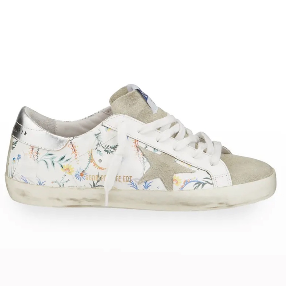 Golden Goose Private Edition Superstar Floral Low-Top Sneakers